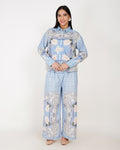 Azure Flow Linen Co - ord Set - Vakr Studios