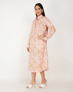 Élan Linen Midi Dress - Vakr Studios
