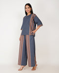 Indigo Stripe Linen - Blend Co - Ord Set - Vakr Studios