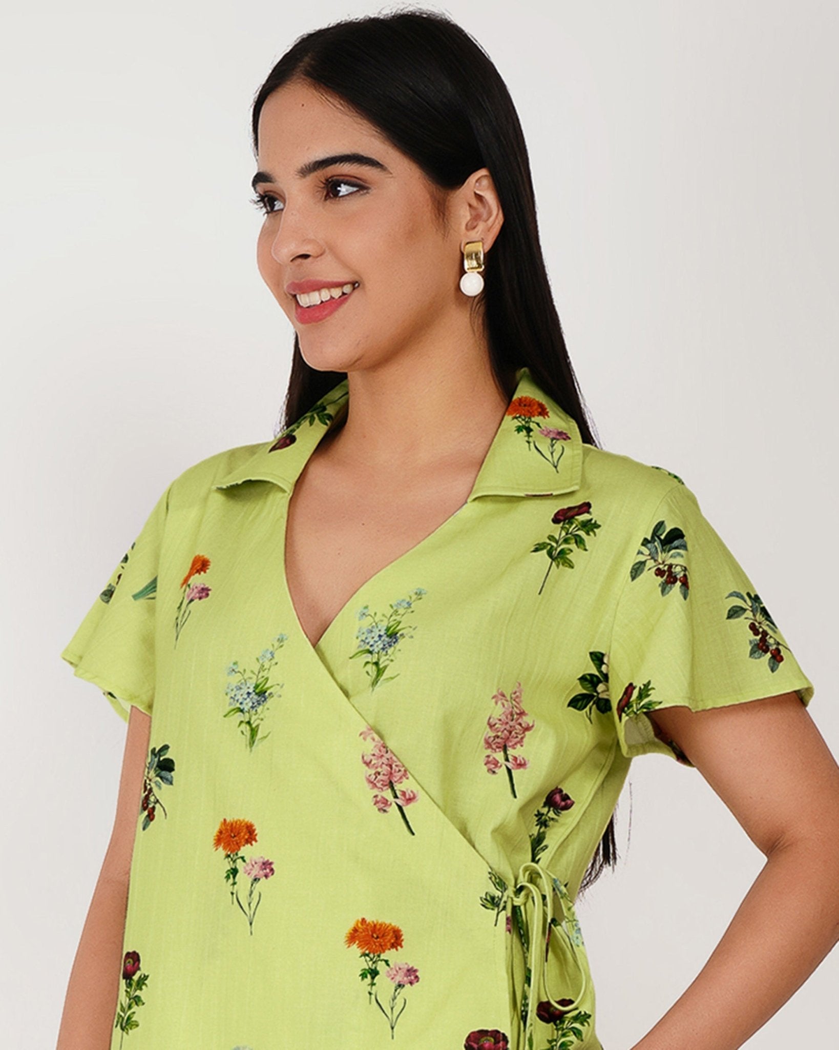 Meadow Green Floral Co - ord Set - Vakr Studios