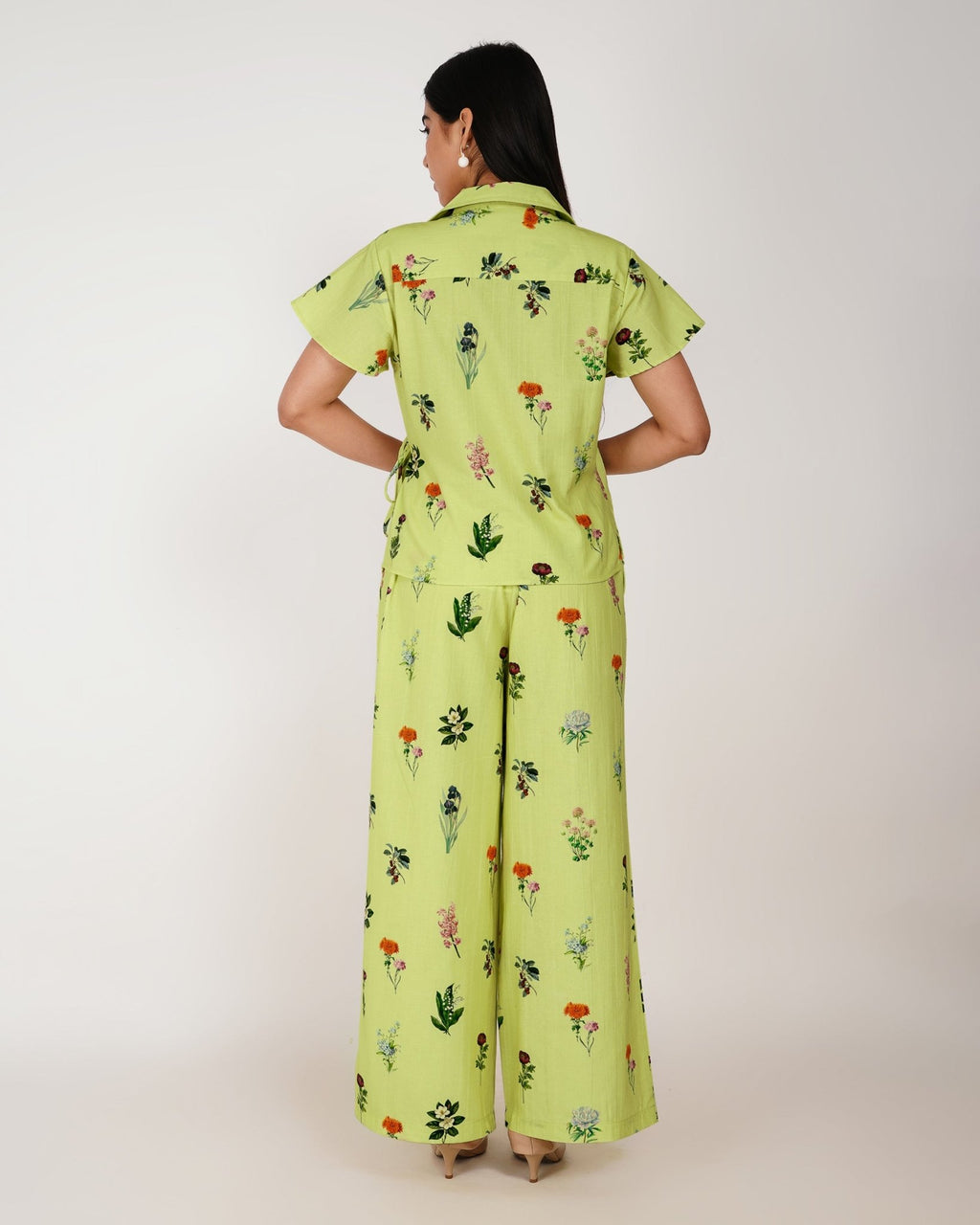 Meadow Green Floral Co - ord Set - Vakr Studios