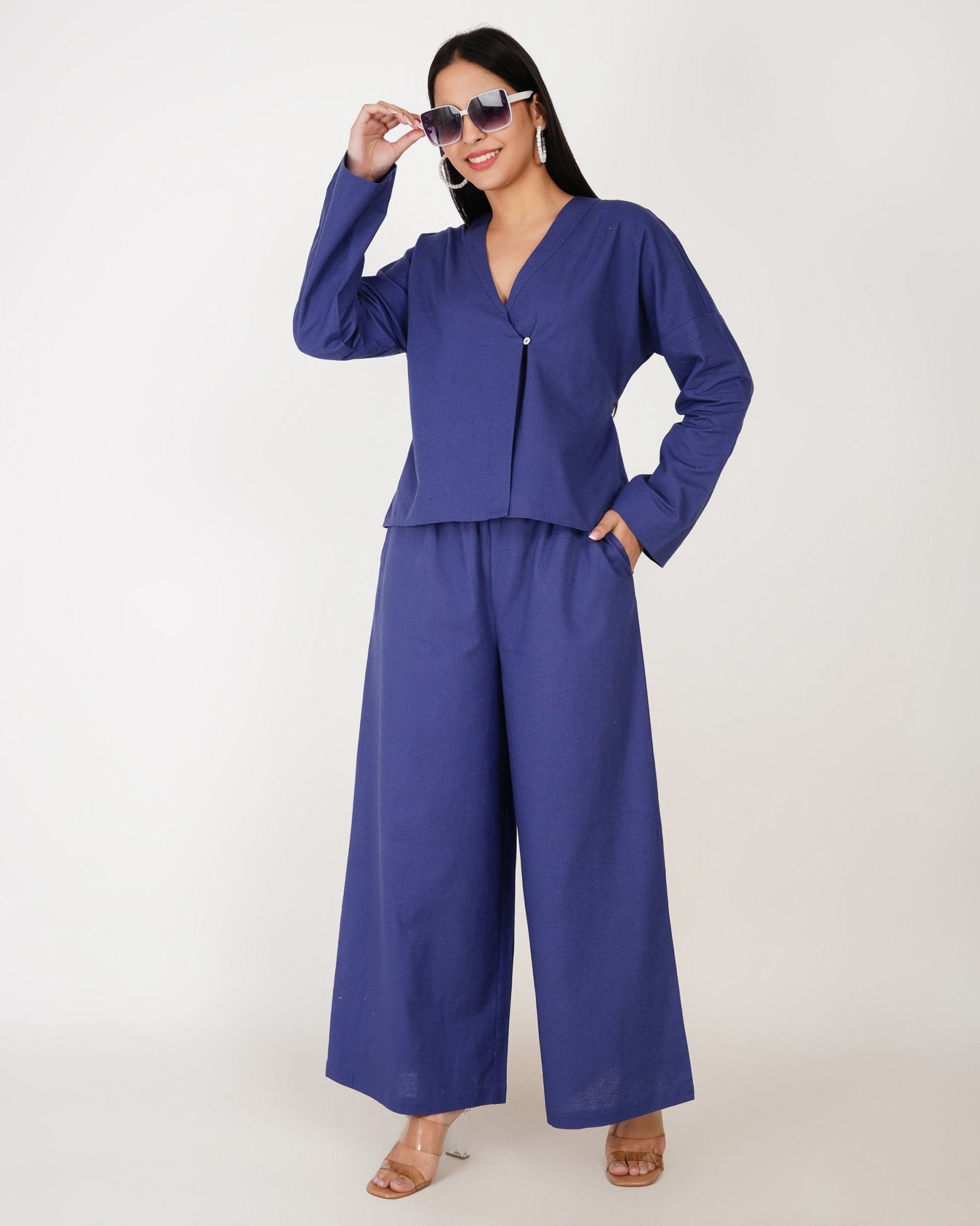 Midnight Flow Linen - Blend Co - Ord Set - Vakr Studios