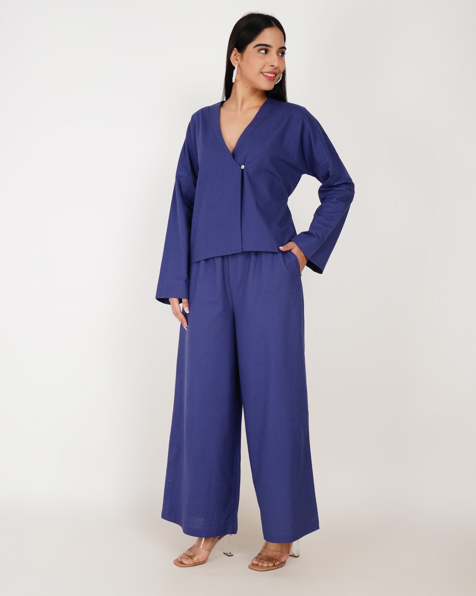 Midnight Flow Linen - Blend Co - Ord Set - Vakr Studios
