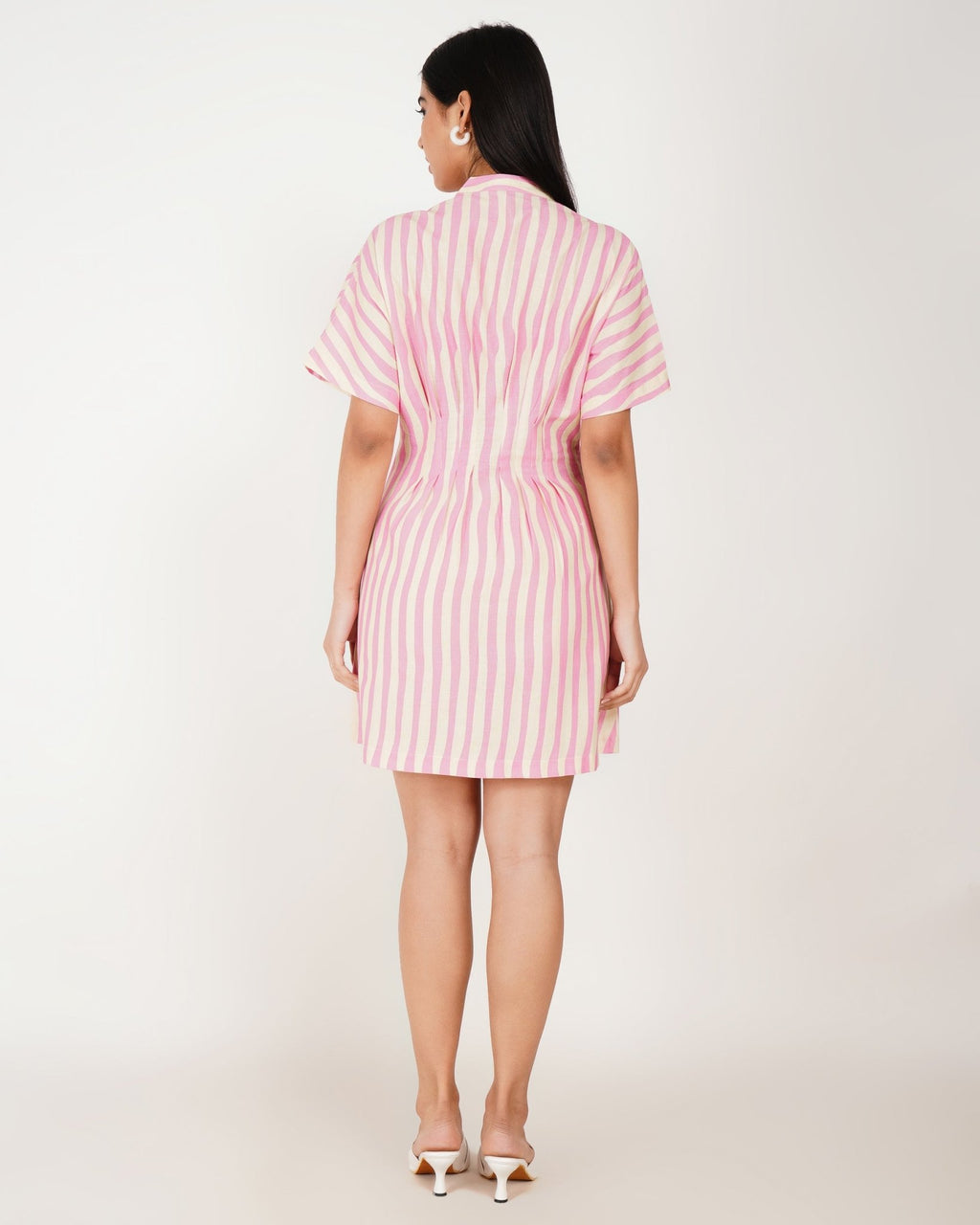 Rosebay Striped Linen Shirt Dress - Vakr Studios