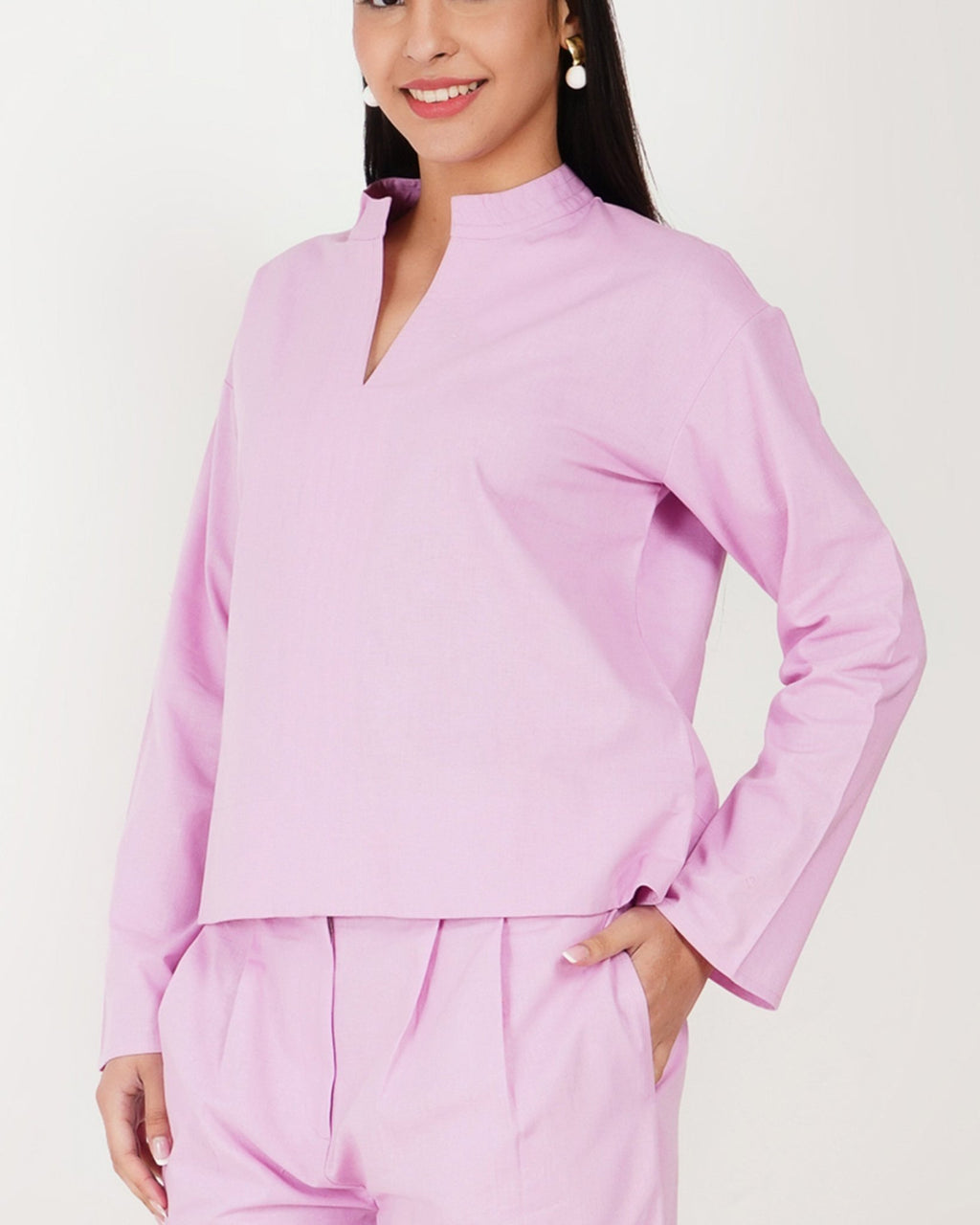 Softline Pink Linen - Blend Co - Ord Set - Vakr Studios