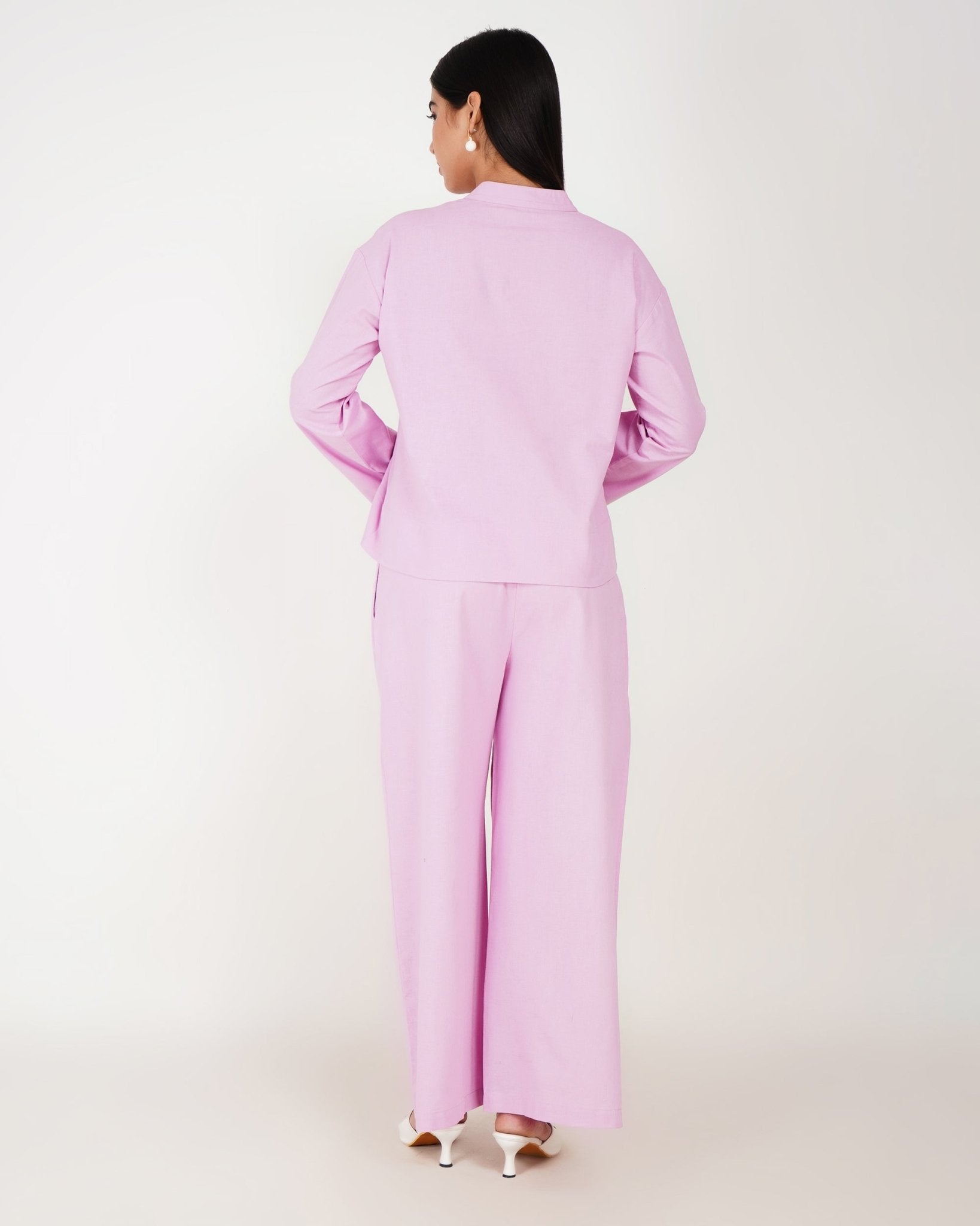 Softline Pink Linen - Blend Co - Ord Set - Vakr Studios