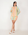 Sorbet Stripe Linen - Blend Shorts Co - Ord Set - Vakr Studios