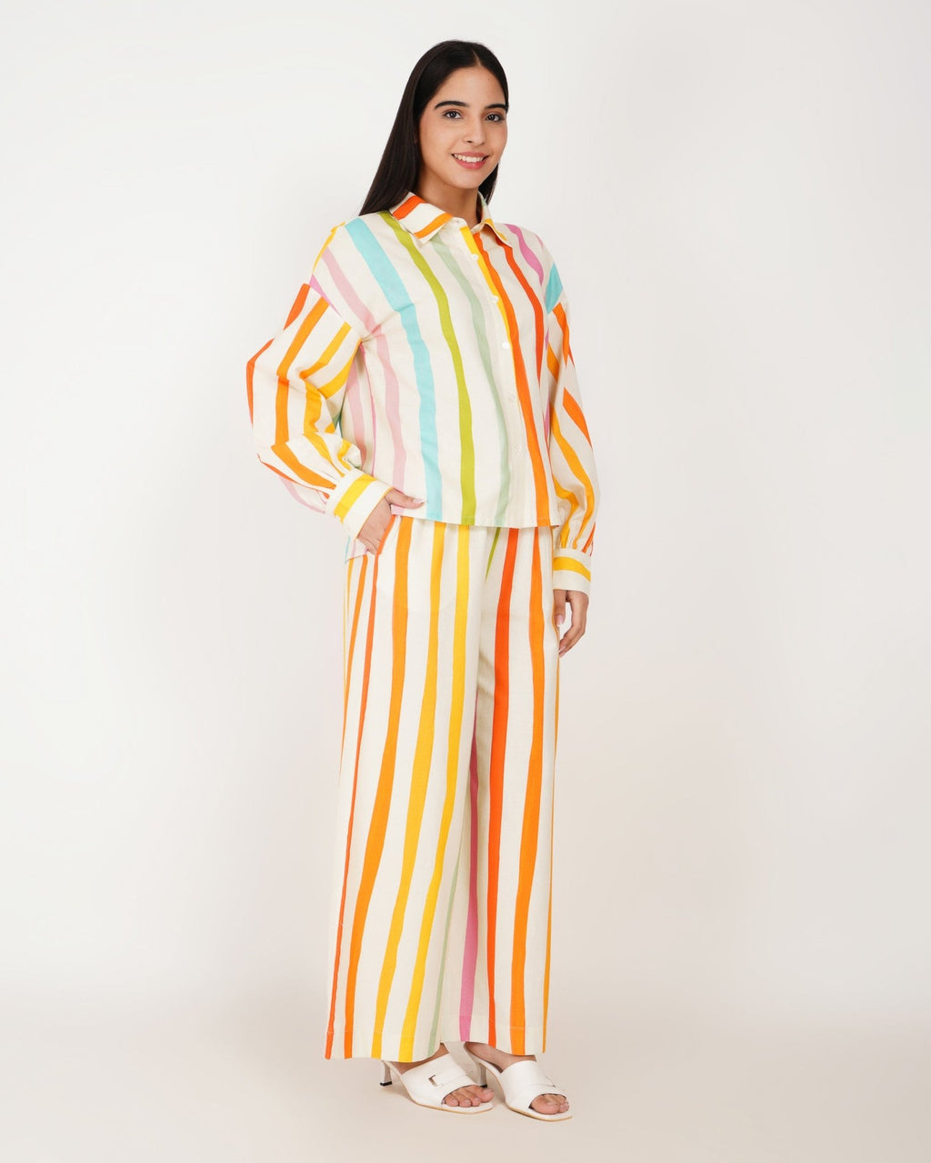 Sunstripe Linen - Blend Co - Ord Set - Vakr Studios