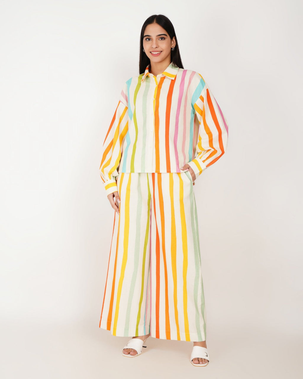 Sunstripe Linen - Blend Co - Ord Set - Vakr Studios