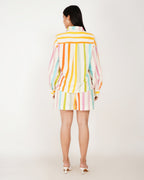 Sunstripe Linen - Blend Shorts Co - Ord Set - Vakr Studios