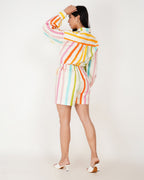 Sunstripe Linen - Blend Shorts Co - Ord Set - Vakr Studios