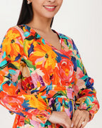 Verona Garden Linen Dress - Vakr Studios